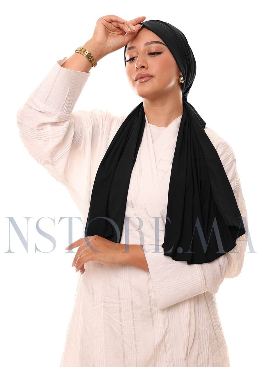 تربان يربط من الخلف - أسود -