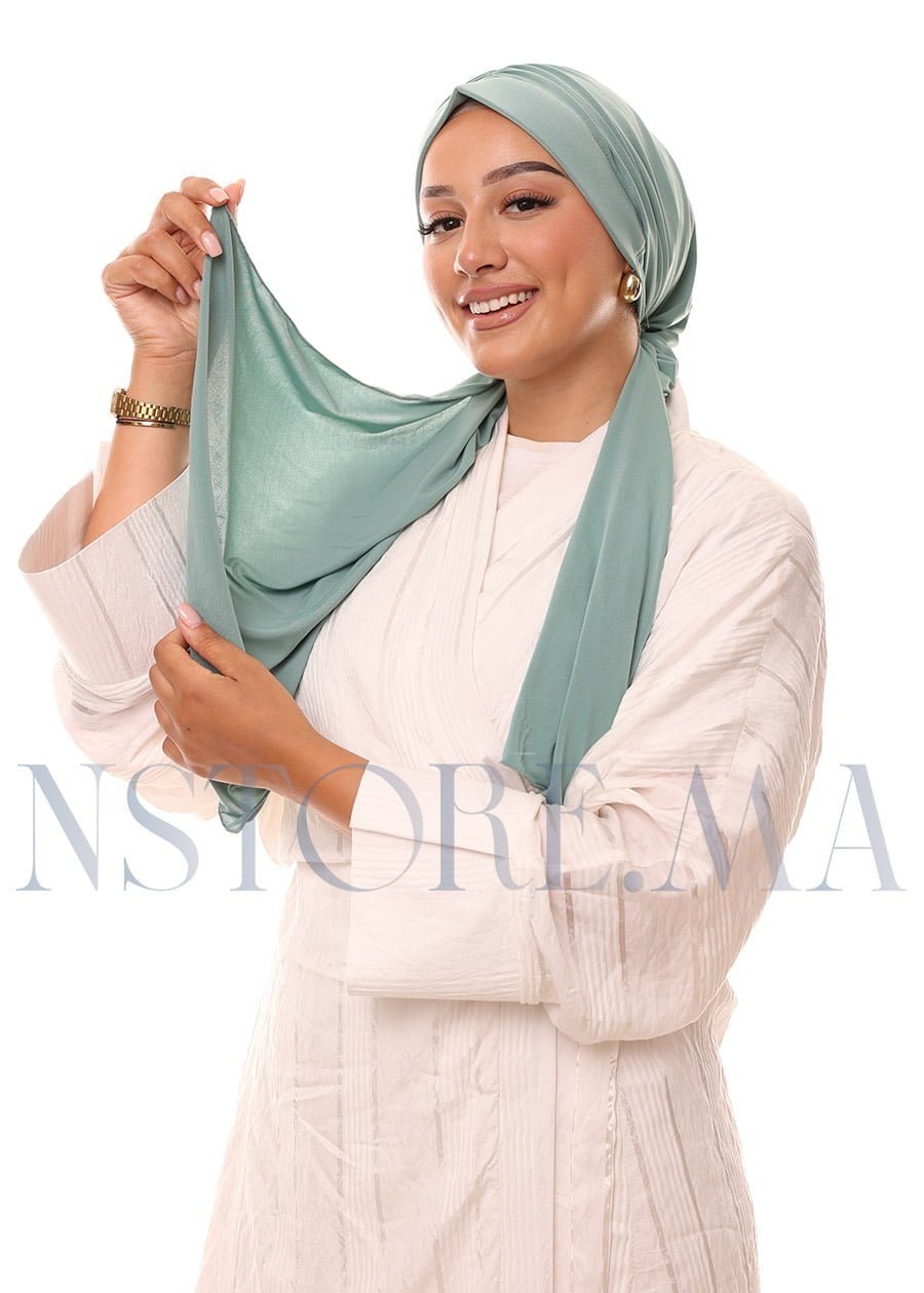 تربان يربط من الخلف - أخضر مائي -