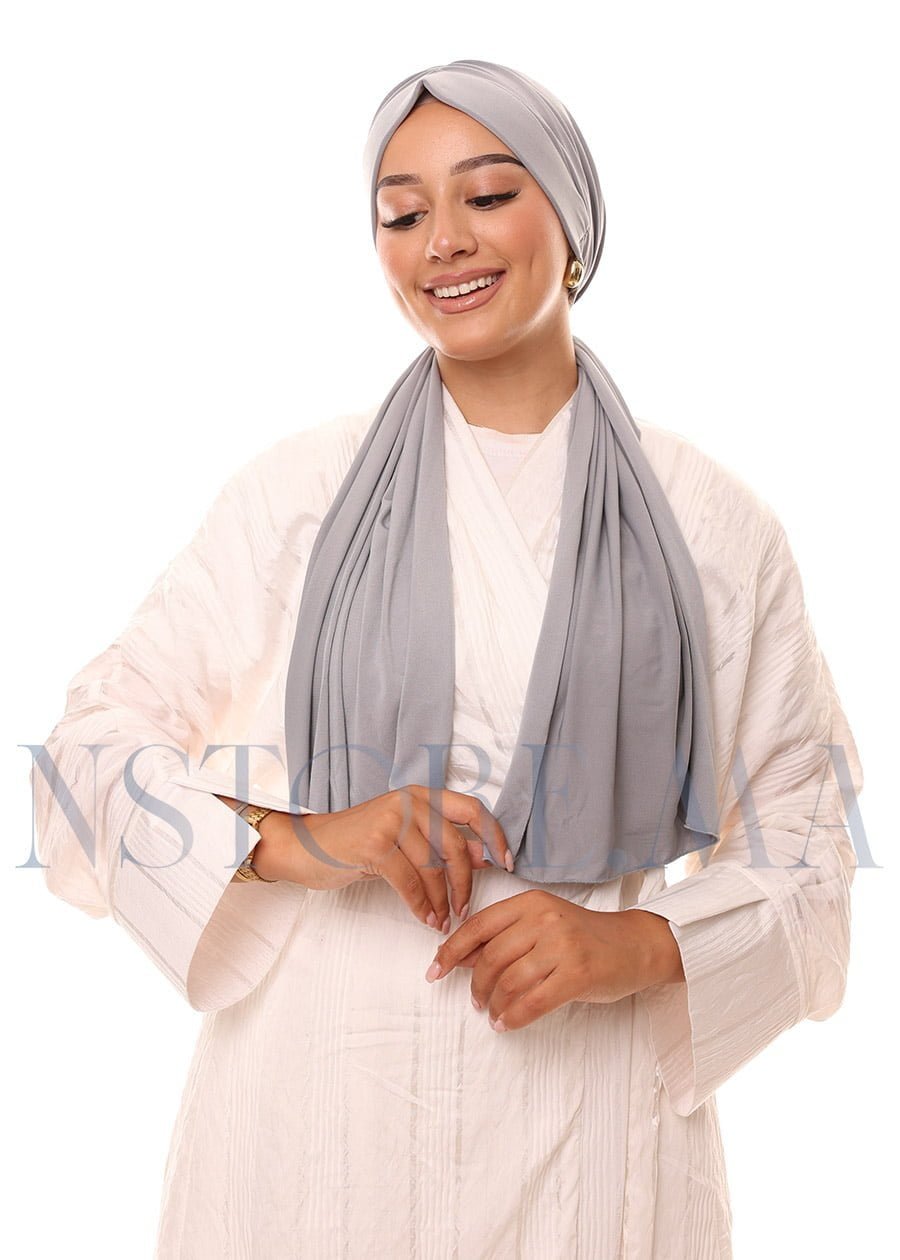 تربان يربط من الخلف - رمادي -