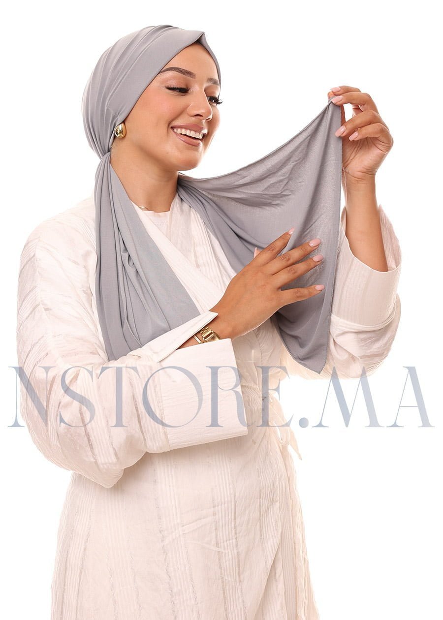 تربان يربط من الخلف - رمادي -
