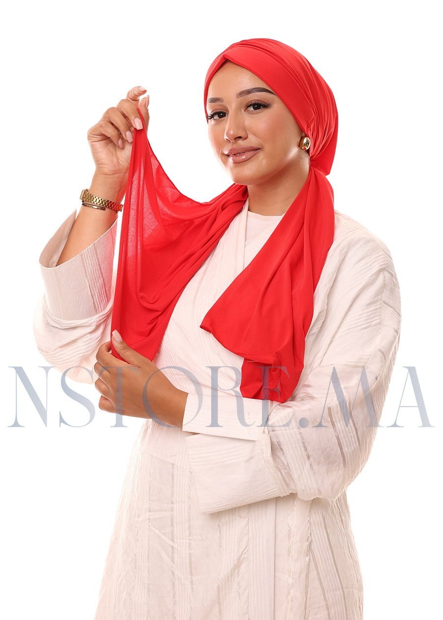 تربان يربط من الخلف - أحمر -