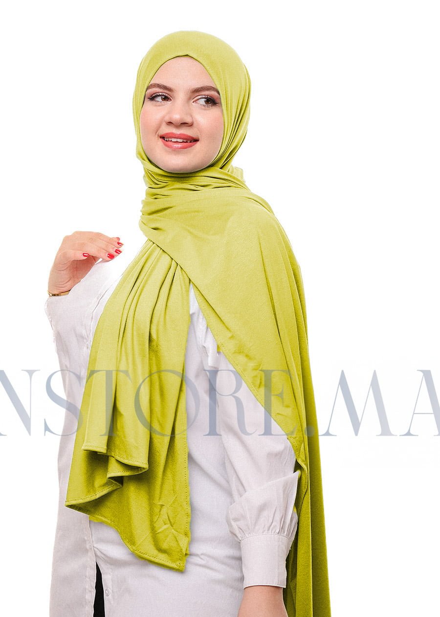 شال ليكرا سهل الإستعمال - أصفر موطارد -