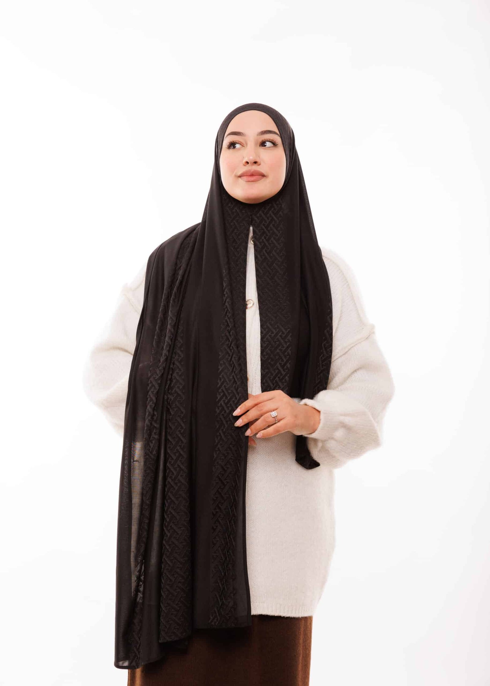 شال كشخة - أسود -